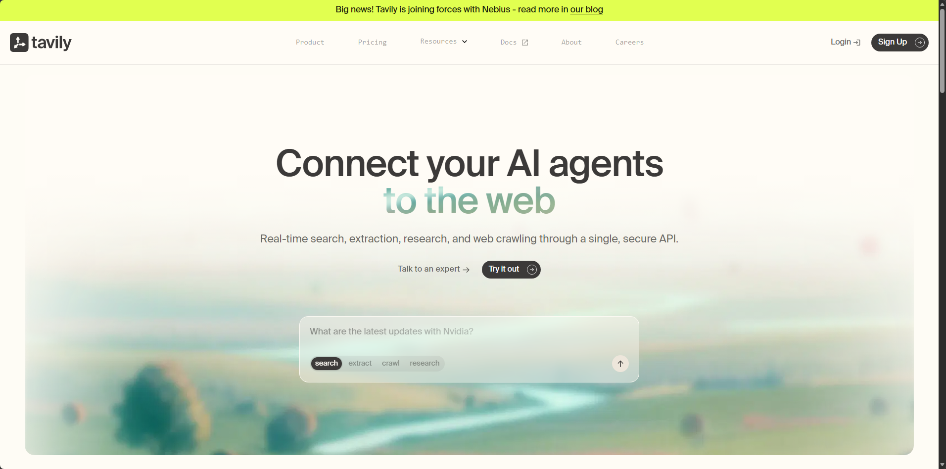 Visit the Tavily Website