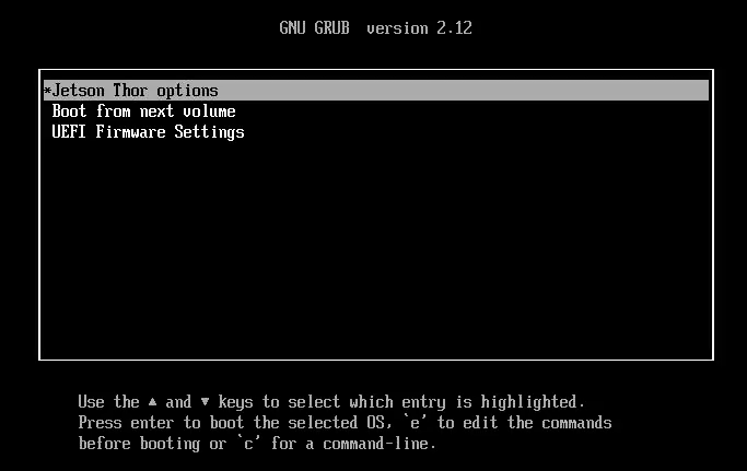 Jetson ISO GRUB top menu