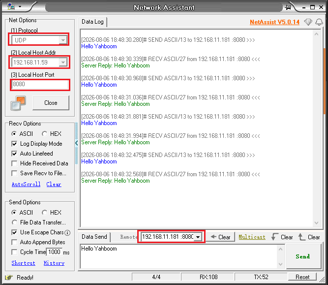 Network Debugging Assistant Settings