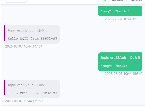 mqtt serial interaction