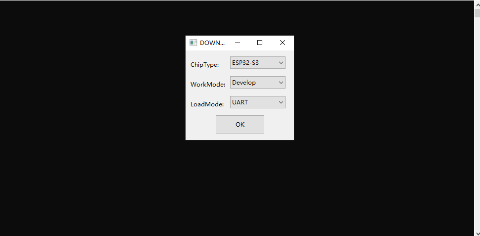flash_download_tool main interface